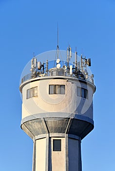 Antennas on Water Tower
