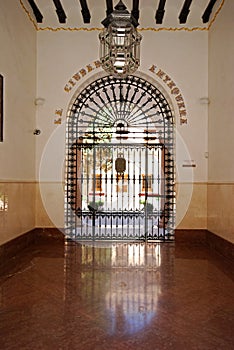 Town hall courtyard entrance hall, Antequera, Spain.