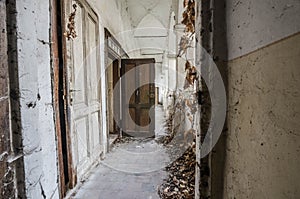 anteroom of abandoned house