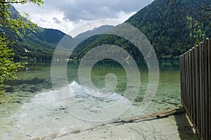 Anterselva lake at late spring.