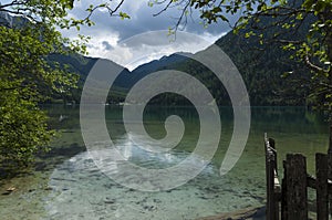 Anterselva lake at late spring.