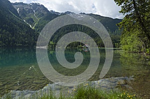 Anterselva lake at late spring.