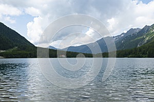 Anterselva lake at late spring.