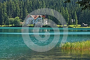 The Anterselva lake, South Tirol, Italy