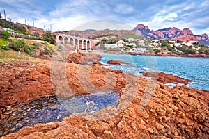 Antheor, Saint Raphael. Franch riviera scenic coastline view