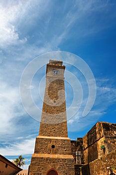 Anthonisz Memorial Gall Fort Clock Tower in Galle, Sri Lanka