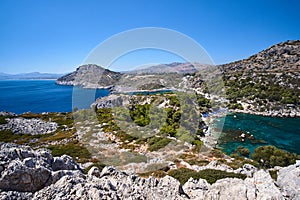 Anthony Quinn Bay on the island of Rhodes