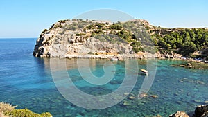 Anthony Quinn Bay on the island of Rhodes in Greece