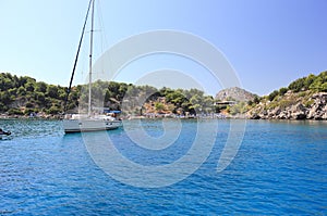 Anthony Quinn bay. Rhodes, Greece.