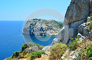 Anthony Quinn Bay on Rhodes Island, Greece