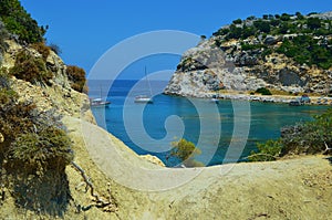 Anthony Quinn Bay on Rhodes Island, Greece