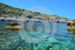 Anthony Quinn Bay on Rhodes Island, Greece