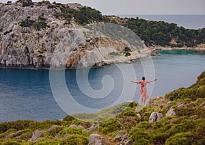 Anthony Quinn bay, trip to Rhodes island, Greece