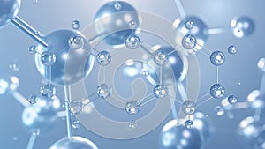 anthracene molecular structure 3d, flat model, polycyclic aromatic hydrocarbon, structural chemical formula view from a microscope