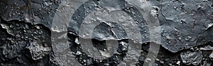 Anthracite Stone Concrete Texture: Dark and Moody Panoramic Background Banner