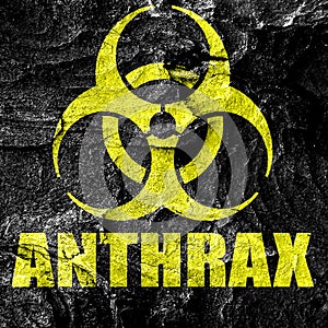Anthrax virus concept background