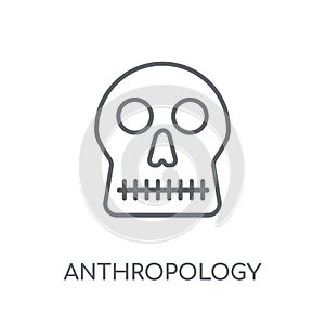 Anthropology linear icon. Modern outline Anthropology logo conce