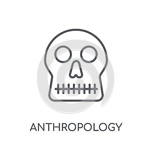 Anthropology linear icon. Modern outline Anthropology logo conce photo