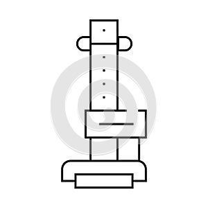 anthropometry tool line icon vector illustration sign