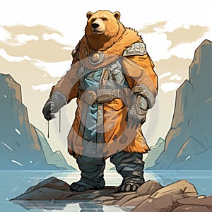 Anthropomorphic Rust Bear God: Unique Character Design Inspired By Cliff Chiang