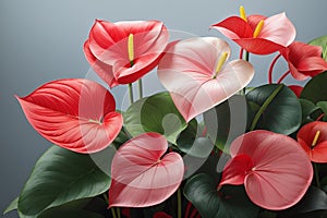 Anthurium flowers.