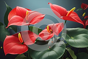 Anthurium flowers.