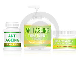 Anti ageing concept.