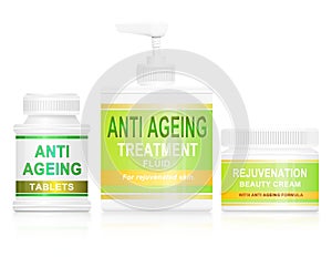 Anti ageing concept. photo