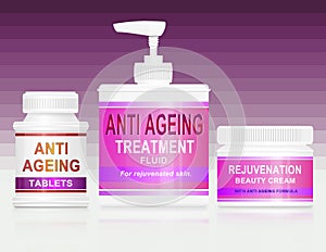 Anti ageing concept.