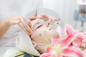 Anti ageing facial massage