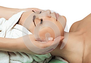 Anti aging facial massage photo