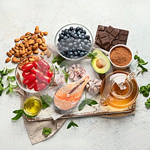 Anti-Aging foods. Foods high in antioxidants