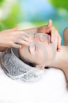 Anti-aging massage, anti-wrinkle treatment, facial skin care