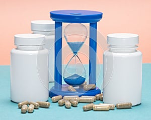 Anti-aging supplements concept
