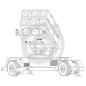 Anti - aircraft air defense system Aspide Coloring Book. Skyguard NASAMS. MIM-104 Patriot