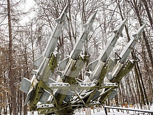 Anti-aircraft missiles bombarded day with snow