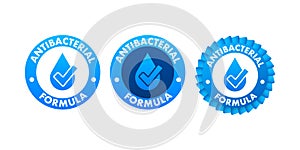 Anti bacterial and virus solution. 3d shield icon. White background