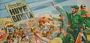Anti-Batista mural in Museo de la Revolucion, Havana, Cuba