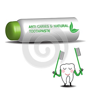 Anti caries toothpaste