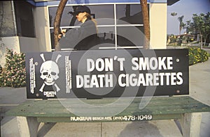 Anti-cigarette slogan