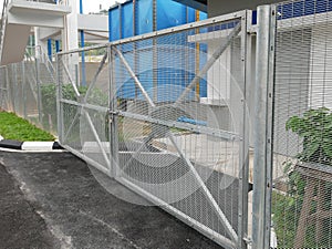 Anti-climb fencing made from galvanized steel install at the perimeter or property boundary to prevent the intruder.