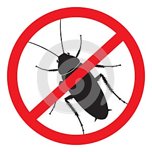 Anti-cockroach Prohibition Signs