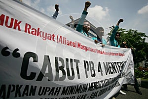 Anti-corruption demonstration in indonesia