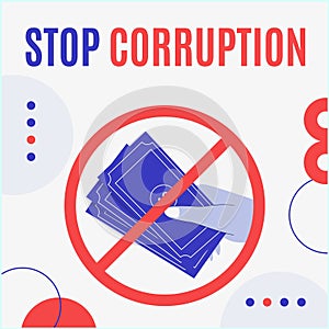 anti coruption day vector flat design