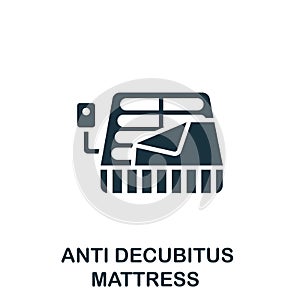 Anti Decubitus Mattress icon. Simple element from trauma rehabilitation collection. Creative Anti Decubitus Mattress photo