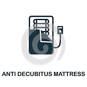 Anti Decubitus Mattress icon. Monochrome simple Anti Decubitus Mattress icon for templates, web design and infographics photo