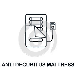 Anti Decubitus Mattress line icon. Monochrome simple Anti Decubitus Mattress outline icon for templates, web design and photo