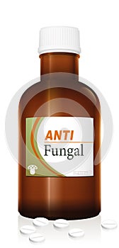 Anti Fungal Medicine Bottle Vial