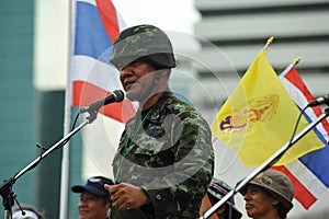 Anti-Government People's Army Group Rally in Bangkok