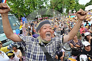 Anti-Government People's Army Group Rally in Bangkok